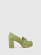 Sapatos de Plataforma em Verde